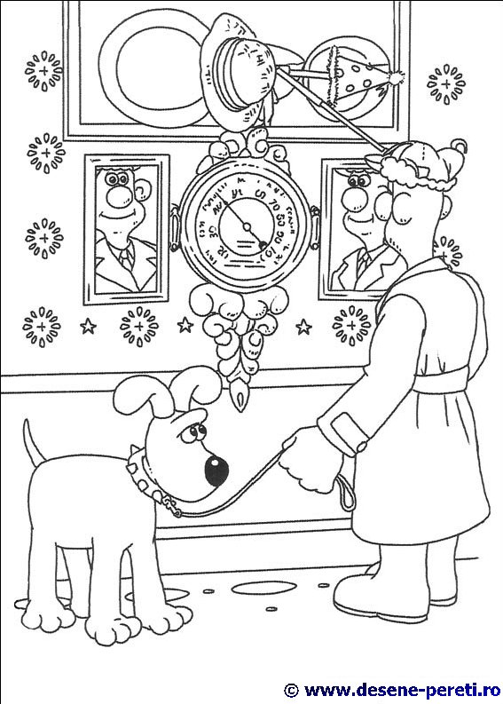 wallace gromit desene colorat